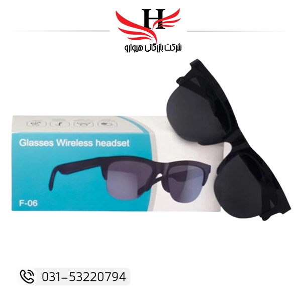 عینک پخش موزیک و مکالمه مازارس دارای حسگر لمسی با اتصال بی‌سیم، کنترل لمسی هوشمند و کیفیت صدای شفاف | فروش و پخش عمده عینک هوشمند توسط هیوارو، نمایندگی شهرضا، اصفهان و تهران